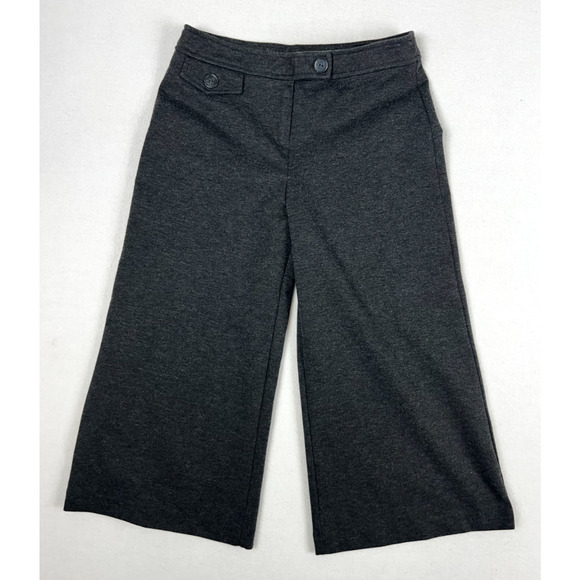 New York &‎ Company Wide Leg Cropped Pants Womens Size XS Y2K Minimalist - Picture 1 of 13
